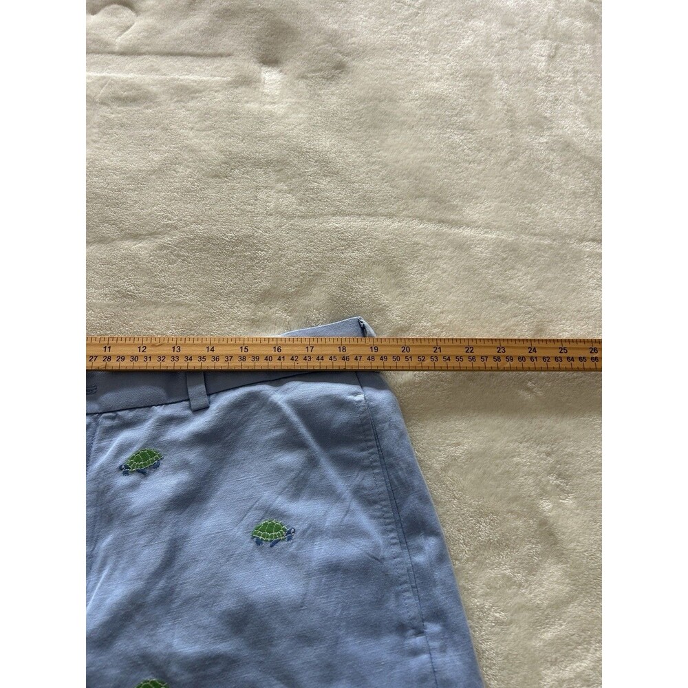 Brooks Brother Mens Shorts Size 38 Linen Blend Coastal Hamptons Cruise Novelty - Picture 7 of 10